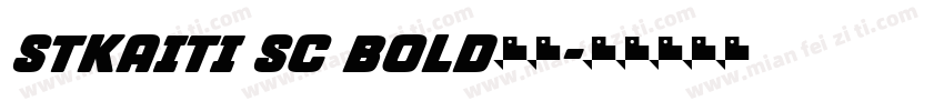 stkaiti sc bold字体字体转换